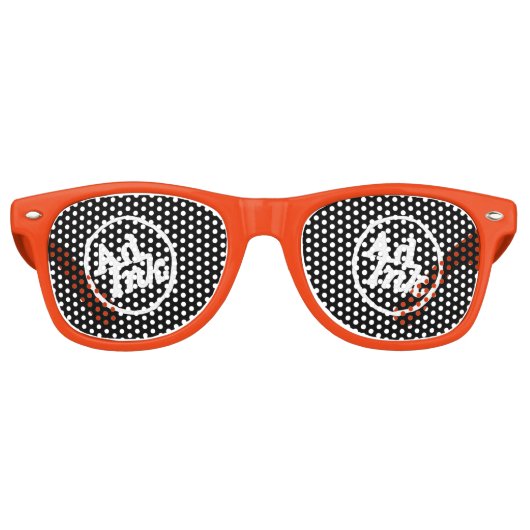AdInkオレンジシェード レトロサングラス (正面)