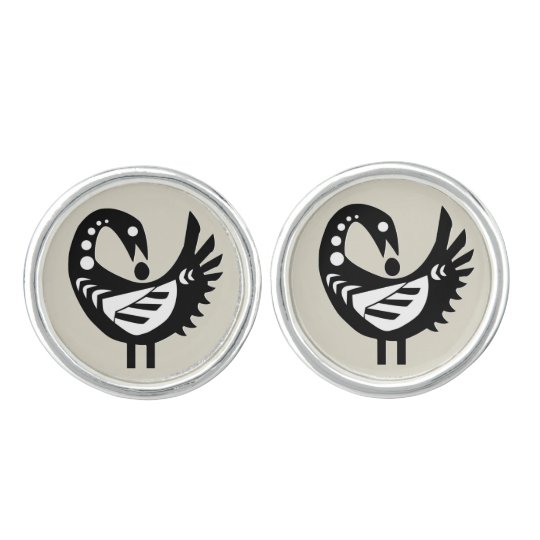 Adinkraの記号のsankofaの鳥 カフスボタン Zazzle Co Jp