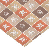 Adinkraの民族のアフリカの種族の幾何学的な記号 ショートテーブルランナー (コーナー)