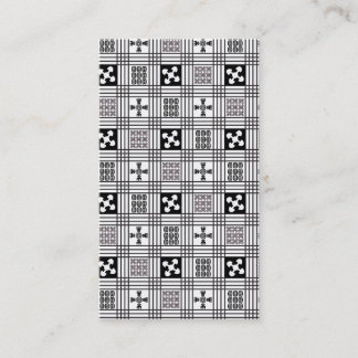 Adinkraの西アフリカの織物 名刺