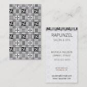 Adinkraの西アフリカの織物 名刺 (正面/裏面)