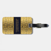 Adinkraの記号を用いる民族のアフリカパターン ラゲッジタグ (裏面横)
