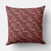 Adinkraのsimbolsが付いている民族のアフリカパターン クッション (裏面)