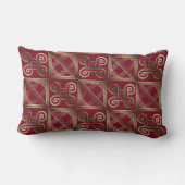 Adinkraのsimbolsが付いている民族のアフリカパターン ランバークッション (裏面)