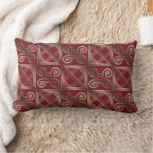 Adinkraのsimbolsが付いている民族のアフリカパターン ランバークッション (ブランケット)