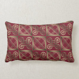 Adinkraのsimbolsが付いている民族のアフリカパターン ランバークッション
