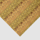 Adinkraのsimbolsが付いている民族のアフリカパターン 薄葉紙 (詳細)