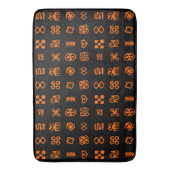 Adinkraアフリカのシンボル バスマット (正面縦)