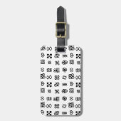 Adinkraアフリカのシンボル ラゲッジタグ (正面縦)