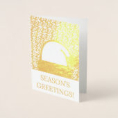 Adinkraクリスマスカード 箔カード (正面)