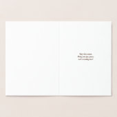 Adinkraクリスマスカード 箔カード (内部)