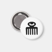 Adinkraシンボルマグネット – 女性の美しい+忍耐 マグネット (正面/裏面)