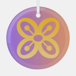 Adinkraシンボル（存在度） ガラスオーナメント