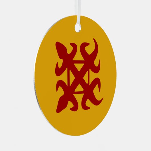 Adinkra記号(Unity) メタルオーナメント (正面右)