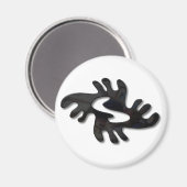 Adinkra – 平和に輝く黒 マグネット (正面/裏面)