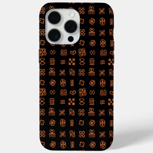 Adinkra African Symbols民族デザイン Case-Mate iPhoneケース (裏面)