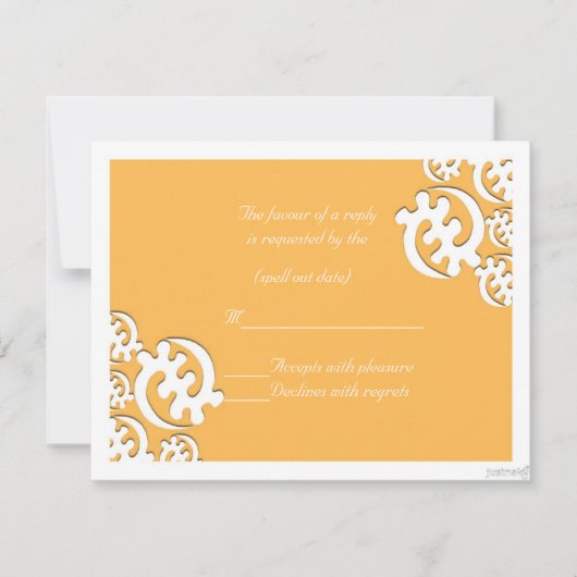 adinkra gye nyame （神を除く）ビーズワックスrsvp 出欠カード (正面)