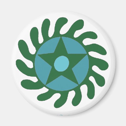 Adinkra Sesa WoSuban – 新しい始まり マグネット (正面)