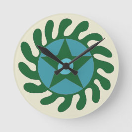 Adinkra Sesa WoSuban – 新しい始まり ラウンド壁時計