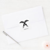 Adinkra Symbolヒロイズム( Akofena )ステッカー スクエアシール (封筒)