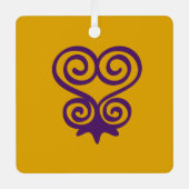 Adinkra Symbol （サンコファ） メタルオーナメント (正面)