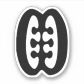 Adinkra Symbol （友情）ビニールステッカー シール (正面)