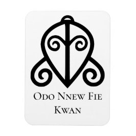 Adinkra Symbol ODO NNEW FIE KWAN Love... マグネット