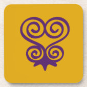 Adinkra Symbol (Sankofa)コースター コースター (正面)