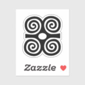 Adinkra Symbol Vinyl Sticker – イニシアチブ シール (シート)