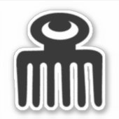 Adinkra Symbol Vinyl Sticker – 女性美しい シール (正面)