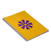 Adinkra Symbol (Wisdom)スパイラルラインノートブック ノートブック (右側)