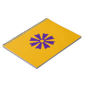 Adinkra Symbol (Wisdom)スパイラルラインノートブック ノートブック (左側)