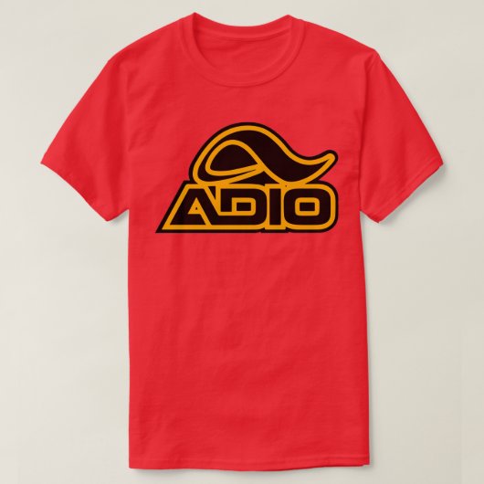 Adio Skateboarding Yellow Tシャツ (デザイン正面)