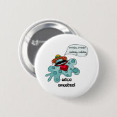 Adiosのアメーバ 缶バッジ (正面&裏面)