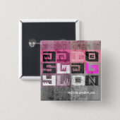 Adiosのバビロンの記録 缶バッジ (正面&裏面)