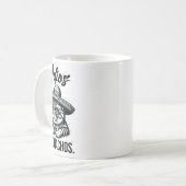 Adios Achos Cat In Sombrero Adおもしろいおもしろい コーヒーマグカップ (正面左)