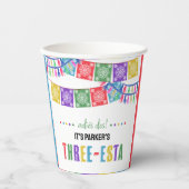 Adios Dos Three-Esta 3歳の誕生日パーティー 紙コップ (正面)
