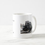 Adirondackの景色の鉄道、Thendaraの場所のマグ コーヒーマグカップ (正面右)