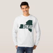 Adirondackの最も高いピークのリストの長袖のTシャツ Tシャツ (正面フル)