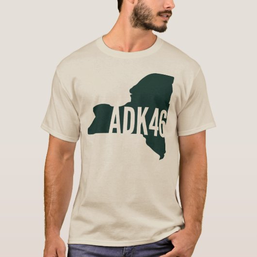 Adirondackの最も高いピークのリストの長袖のTシャツ Tシャツ (正面)