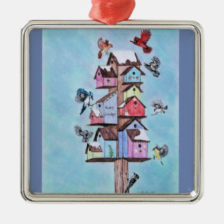 adirondackの鳥 メタルオーナメント