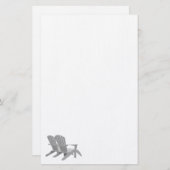 Adirondackはリンネル紙の議長を務めます 便箋 (正面/裏面)