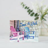 Adirondackチェアファミリー懇親会写真の追加 ポストカード (スタンド正面)