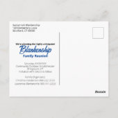 Adirondackチェアファミリー懇親会写真の追加 ポストカード (裏面)