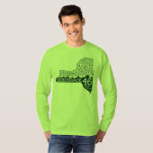 Adirondackハイピーク長袖Tシャツ(緑) Tシャツ (正面フル)