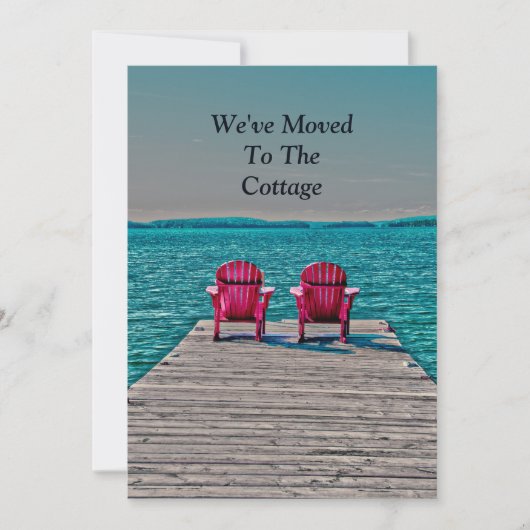 Adirondackビーチチェア新しいアドレスティール(緑がかった色)移動 案内状 (正面)