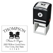 Adirondack椅子のアドレス セルフインキングスタンプ (インサイチュ)