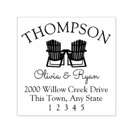 Adirondack椅子のアドレス セルフインキングスタンプ