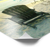 Adirondack椅子のビーチ写真 フォトプリント (角)