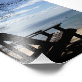 Adirondack椅子を備えた5x7の写真ビーチシーン フォトプリント (角)